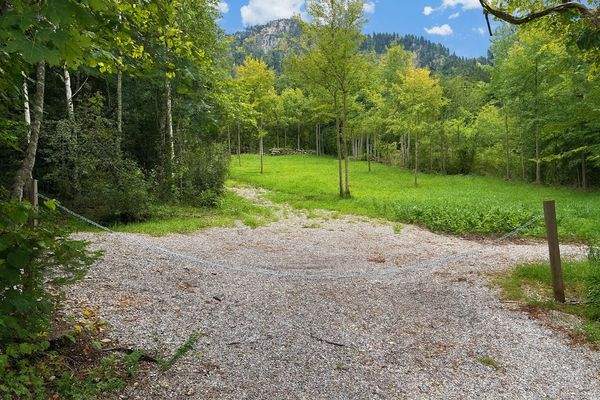 Grundstück von unten