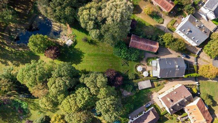 Anwesen in Vogelperspektive
