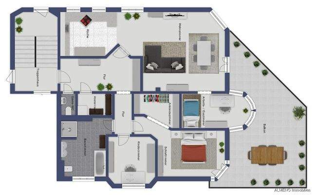 Guter Schnitt und viel Platz für die ganze Familie