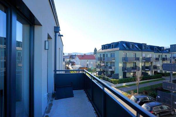 Balkon mit Bergblick