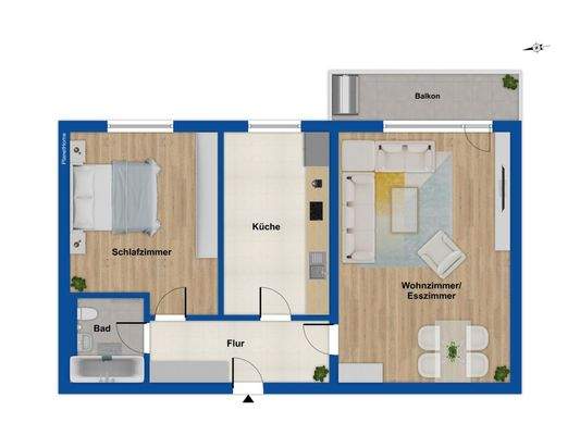 Grundriss 1. Obergeschoss