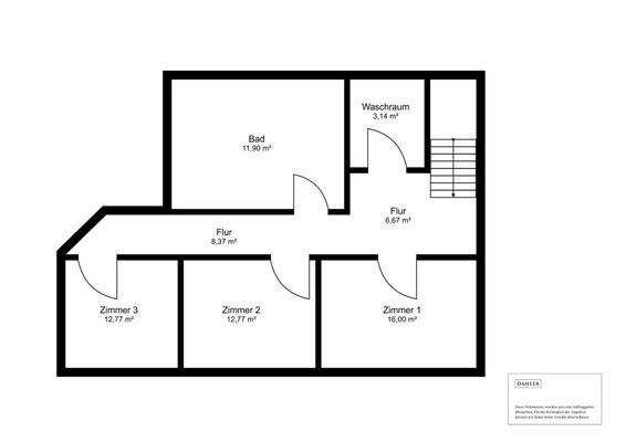 Grundriss Große Wohnung Dachgeschoss