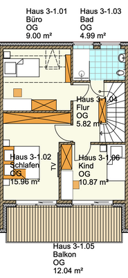 Planungsbeispiel Obergeschoss