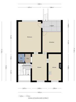 Grundriss Hochparterre