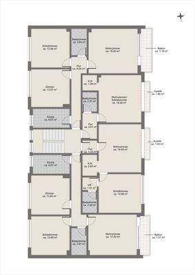 Grundriss Obergeschoss