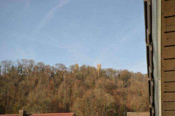 Burgblick von Balkon DG