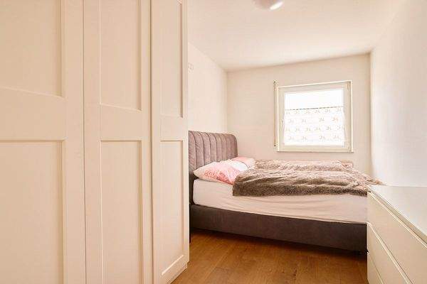 Blick in das Schlafzimmer