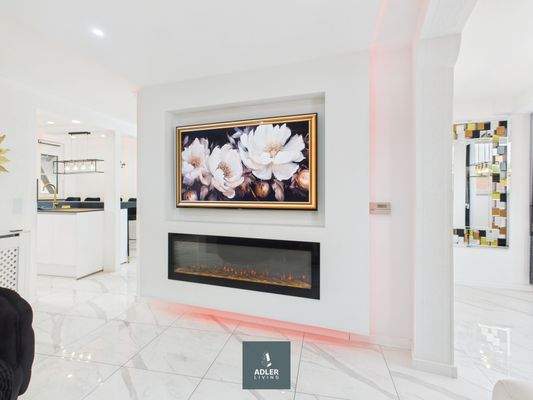 Wohnwand mit Elektrokamin