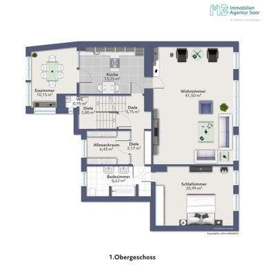 Zentrales Wohn/Geschäftshaus in Saarwellingen 