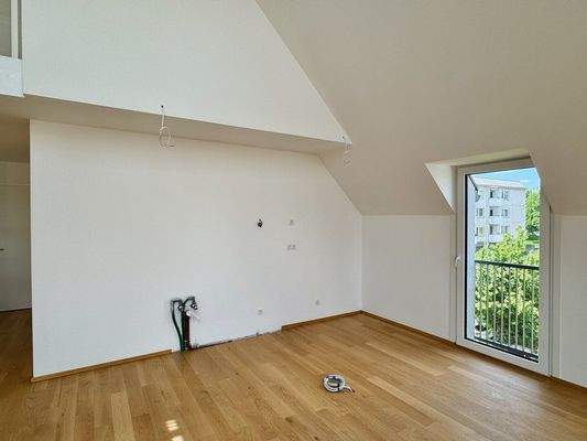 Platz für Küche mit Insel