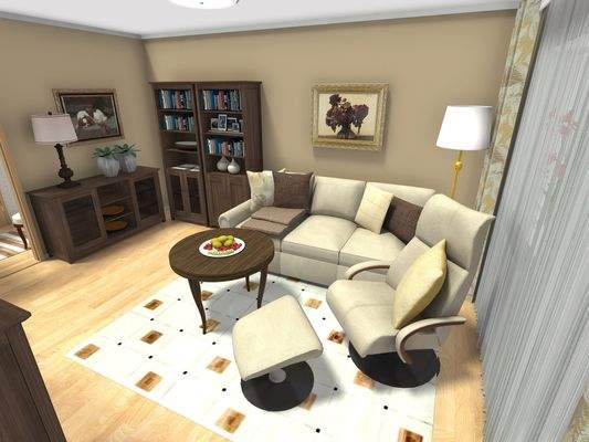 Einrichtungsbeispiel Wohnzimmer