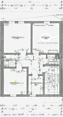 Grundriss Keller / Souterrain