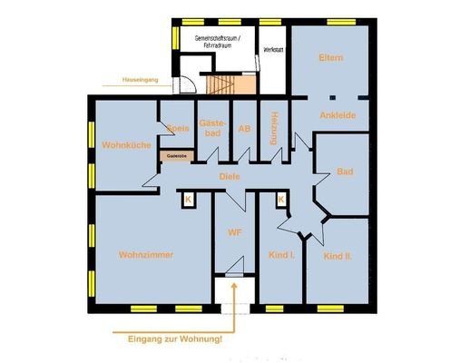 Grundriss - Wohnung!