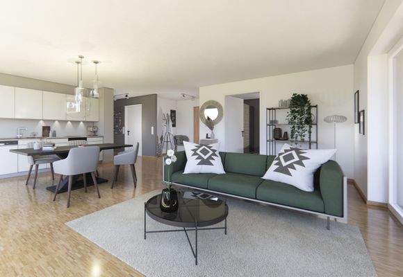 großzügiger Wohn-Essbereich