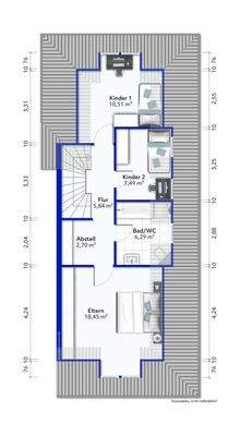 Grundriss Dachgeschoss