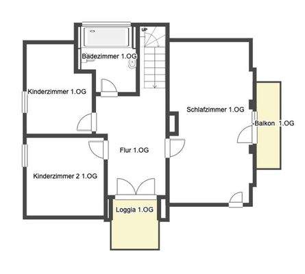 Grundriss Skizze 1.OG