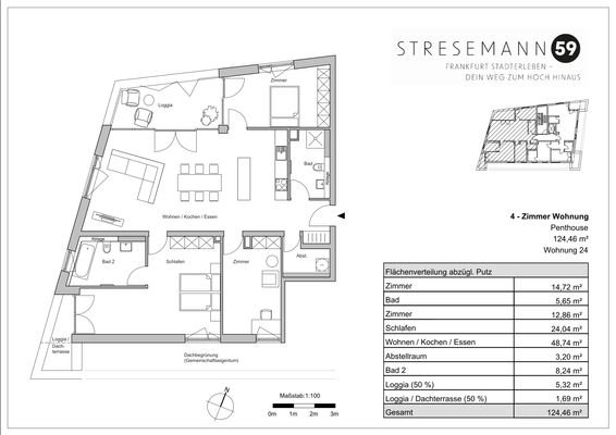 Grundriss Wohnung 24