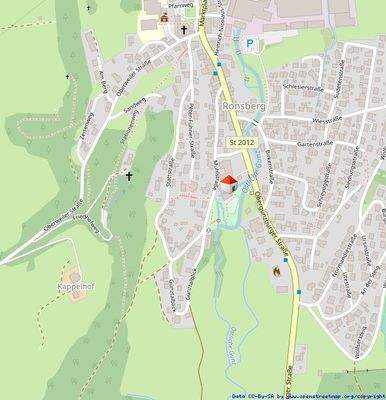 INNERÖRTLICHE LAGE  -  Mühlstraße 13 in 87671 RONSBERG