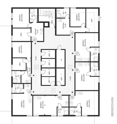 Obergeschoss Grundriss