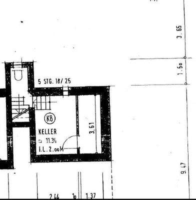 Grundriss Kellerbereich