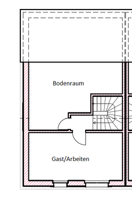 optionale Ausbaumöglichkeit / Spitzboden