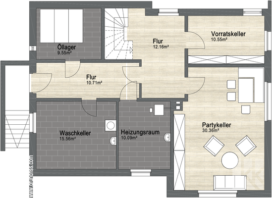 Grundriss Kellergeschoss