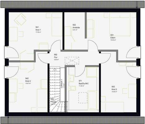 Grundriss Dachgeschoss