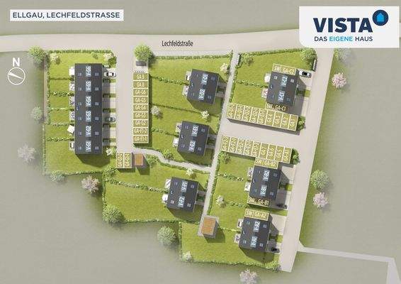 Ellgau_Lageplan, Quartier