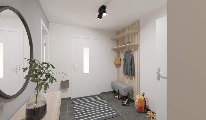 Heller und freundlicher Eingangsbereich