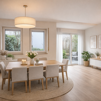 Helles und minimalistisches Esszimmer_KI.png