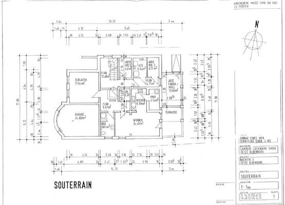 Grundriss Souterrain