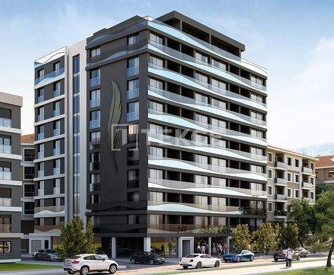 New Seafront Apartments with Spacious Spaces in İzmir