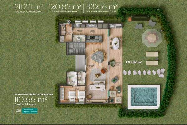 Planta 332,16m²