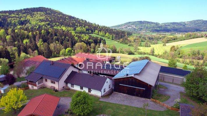 Luftansicht von hinten