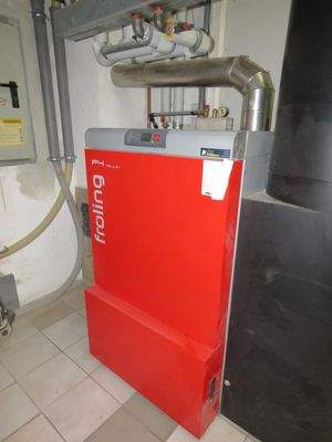 moderne Pelletheizung 