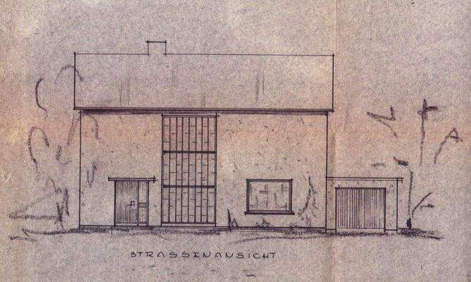 Grundriss Straßenansicht