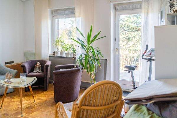 Schlafzimmer mit Balkon