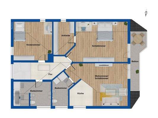 Grundriss Obergeschoss