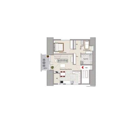 Grundriss Wohnung OG