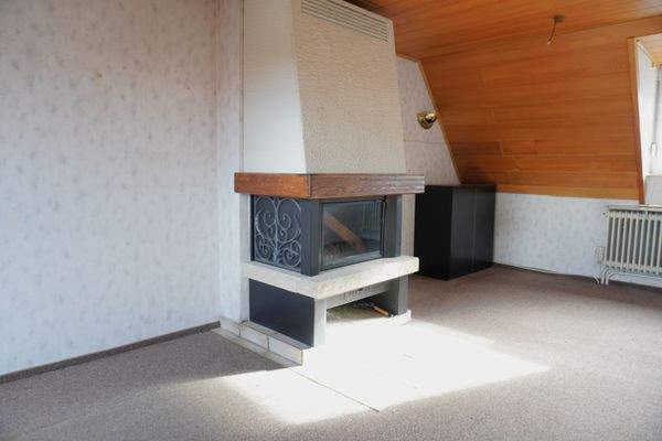 Wohnzimmer im Dachgeschoss