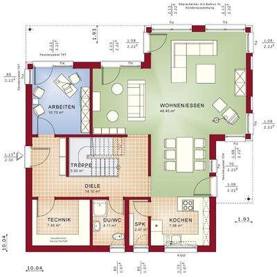 Grundriss Fantastic 161 V6 EG