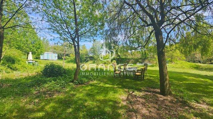 Wohlfühloase gesamt inkl.Teich, Feuerstelle & Bauwagen