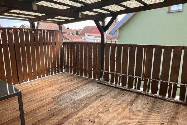 Große Terrasse am OG