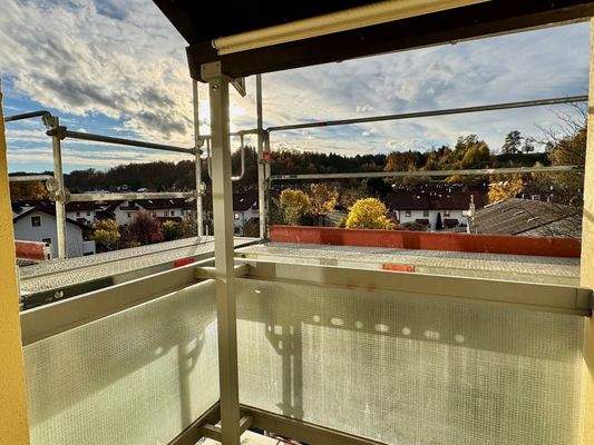 Balkon (Gerüst wegen Malerarbeiten)