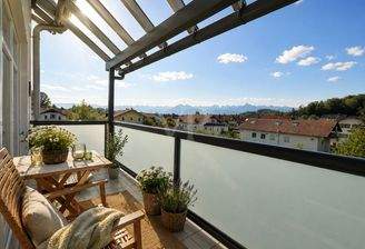 Balkon mit Sonne