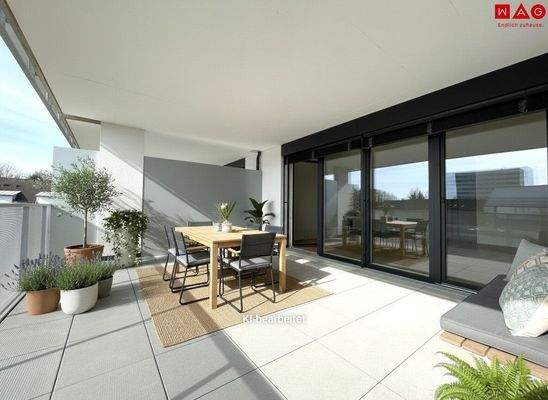 Sonnenloggia KI-generiert