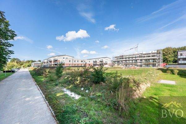 Süd-Ostansicht des Baugrundstücks