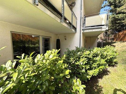 Blick auf beide Terrassen