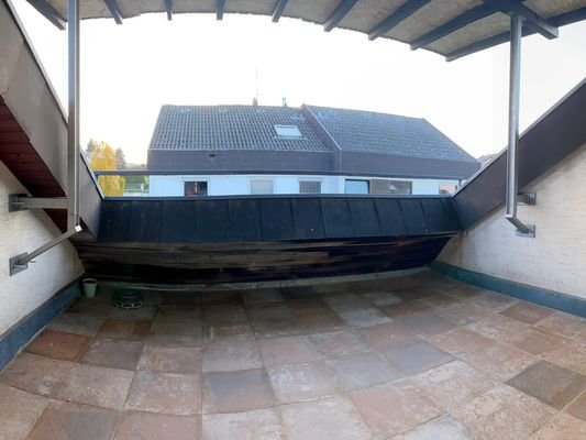 modernisierte Dachterrasse ...
