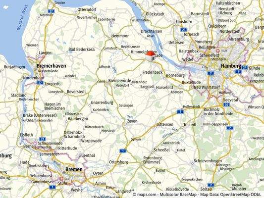 Geolyzer Kartenausschnitt